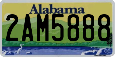 AL license plate 2AM5888