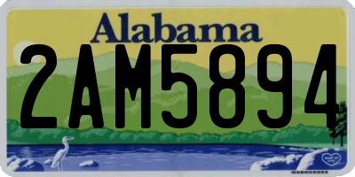 AL license plate 2AM5894