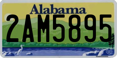 AL license plate 2AM5895
