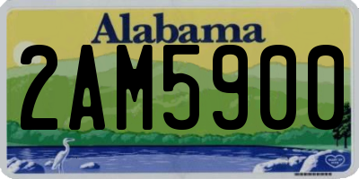 AL license plate 2AM5900