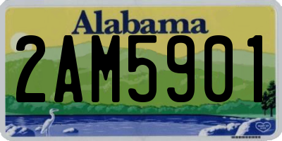 AL license plate 2AM5901