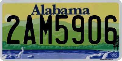 AL license plate 2AM5906