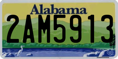 AL license plate 2AM5913