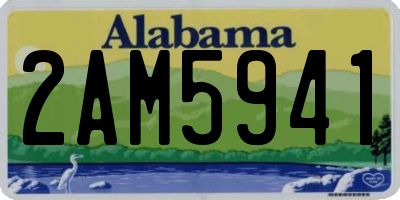 AL license plate 2AM5941