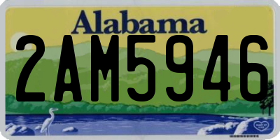 AL license plate 2AM5946
