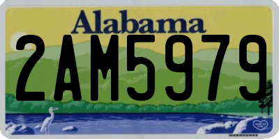 AL license plate 2AM5979