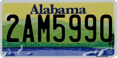 AL license plate 2AM5990