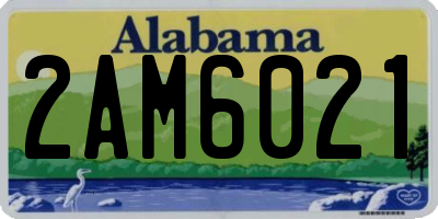 AL license plate 2AM6021