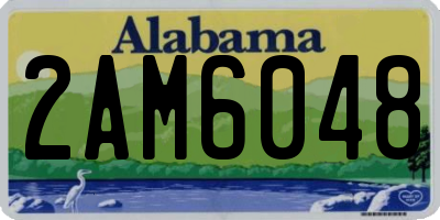 AL license plate 2AM6048