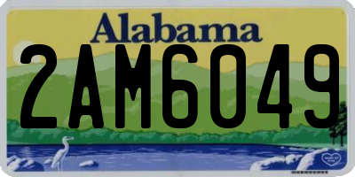 AL license plate 2AM6049