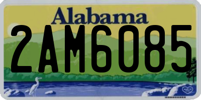 AL license plate 2AM6085