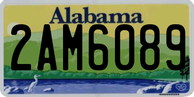 AL license plate 2AM6089