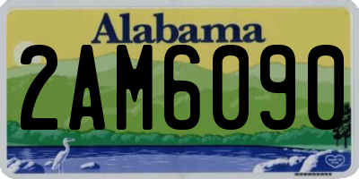 AL license plate 2AM6090