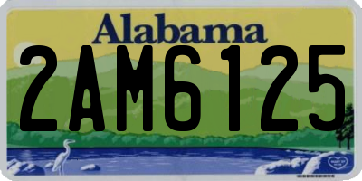 AL license plate 2AM6125