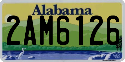 AL license plate 2AM6126