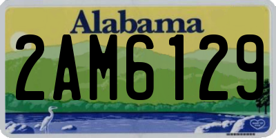 AL license plate 2AM6129