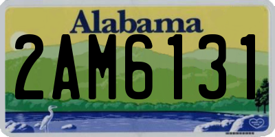 AL license plate 2AM6131
