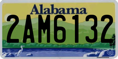 AL license plate 2AM6132