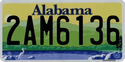AL license plate 2AM6136