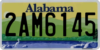 AL license plate 2AM6145