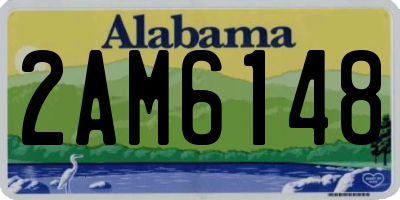 AL license plate 2AM6148