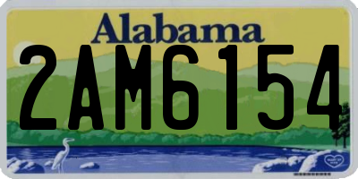 AL license plate 2AM6154