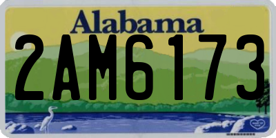 AL license plate 2AM6173