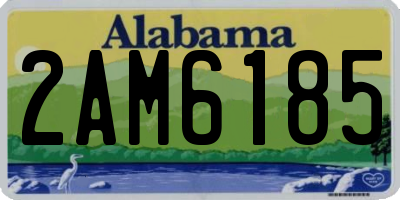 AL license plate 2AM6185