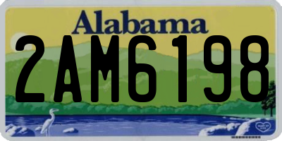 AL license plate 2AM6198