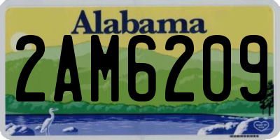 AL license plate 2AM6209