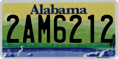 AL license plate 2AM6212