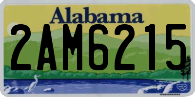 AL license plate 2AM6215