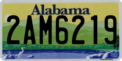 AL license plate 2AM6219