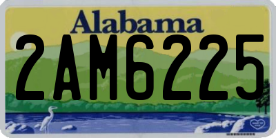 AL license plate 2AM6225