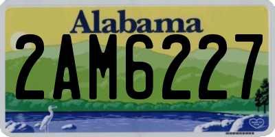 AL license plate 2AM6227
