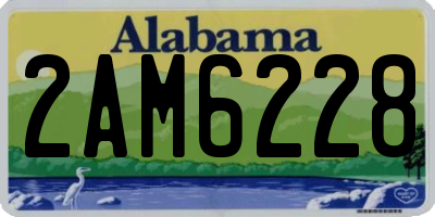 AL license plate 2AM6228