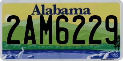 AL license plate 2AM6229
