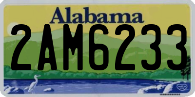AL license plate 2AM6233