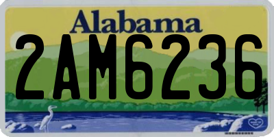 AL license plate 2AM6236
