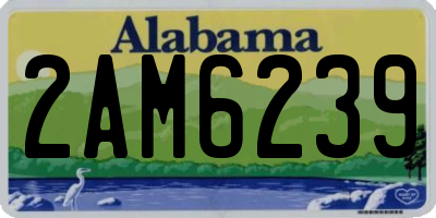 AL license plate 2AM6239
