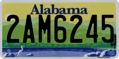 AL license plate 2AM6245