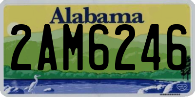 AL license plate 2AM6246
