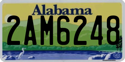 AL license plate 2AM6248