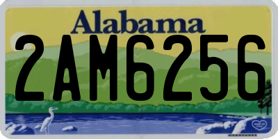 AL license plate 2AM6256