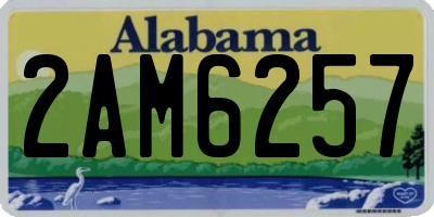 AL license plate 2AM6257