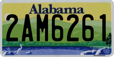 AL license plate 2AM6261