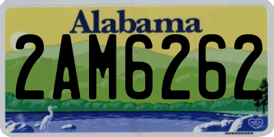 AL license plate 2AM6262