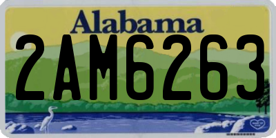 AL license plate 2AM6263