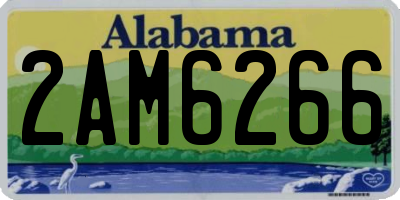 AL license plate 2AM6266