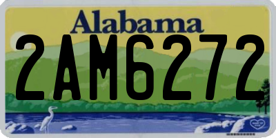 AL license plate 2AM6272